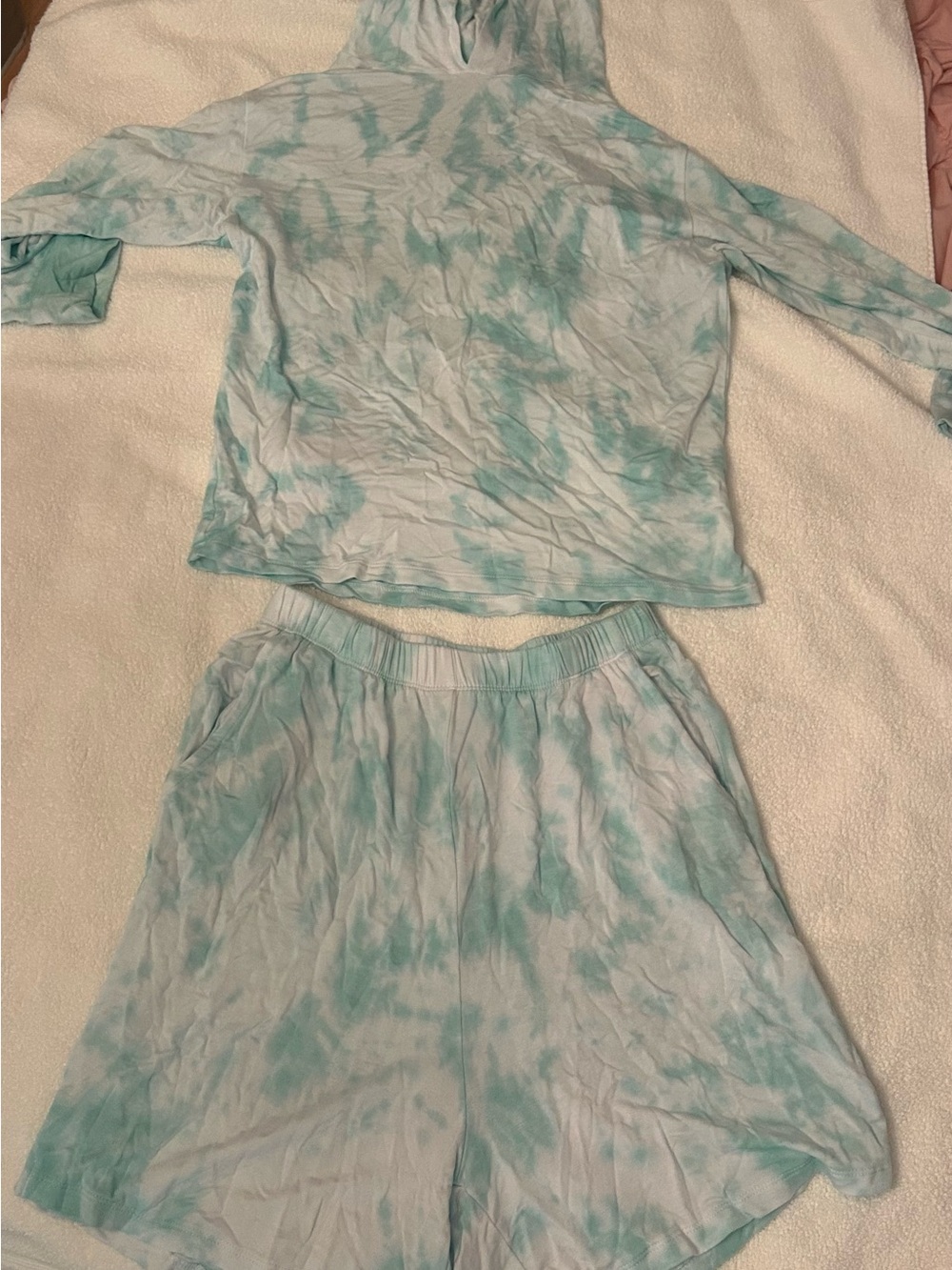 Blue tie dye set
